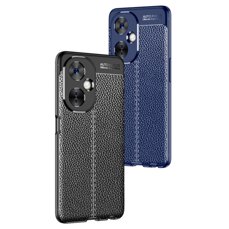 For OnePlus Nord CE 3 Lite Litchi Texture TPU Phone Case(Blue) - OnePlus Cases by PMC Jewellery | Online Shopping South Africa | PMC Jewellery