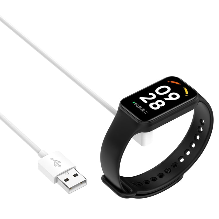 For Xiaomi Mi Band 8 Watch Magnetic Suction Charger USB Charging Cable, Length:1m(White) - Smart Wear by PMC TechLife | Online Shopping South Africa | PMC TechLife