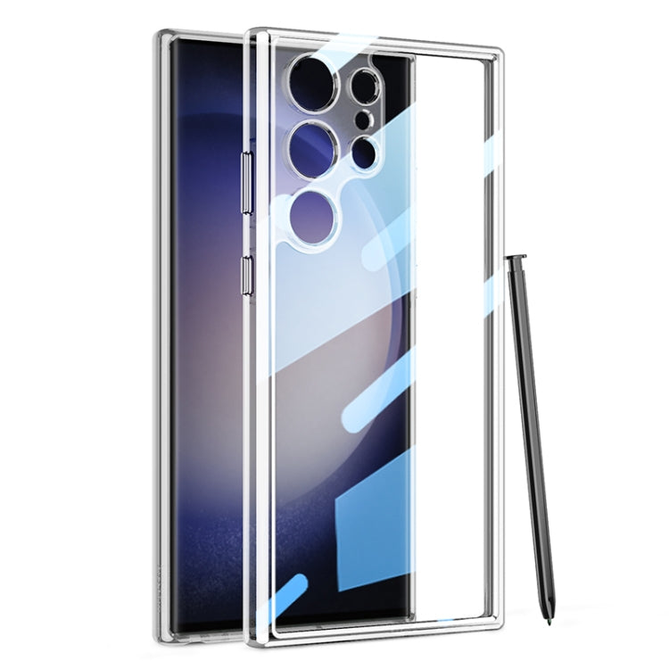 For Samsung Galaxy S23 Ultra 5G GKK Space Frame Transparent PC+TPU Phone Case(Transparent) - free shipping - PMC TechLife - Order now!