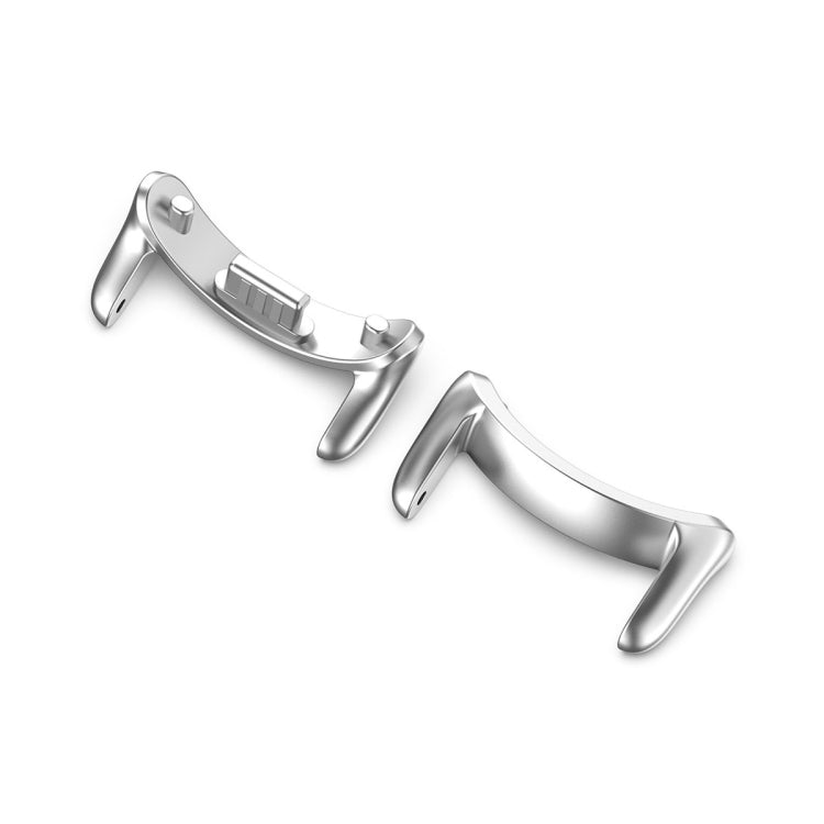 For Xiaomi Mi Band 8 1 Pair Stainless steel Metal Watch Band Connector(Silver) -  by PMC TechLife | Online Shopping South Africa | PMC TechLife