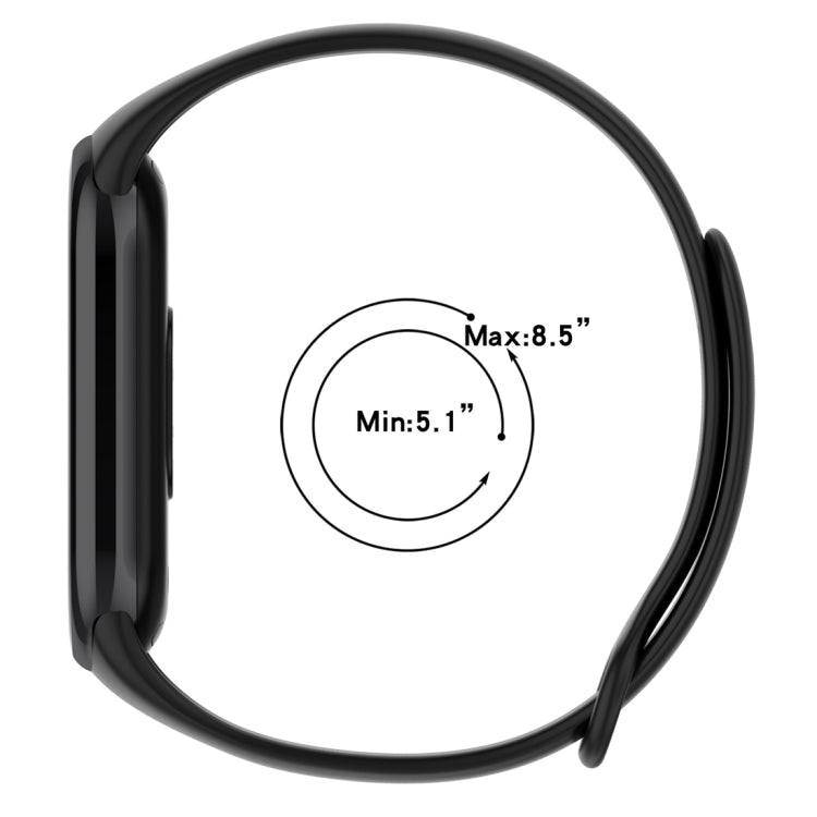For Xiaomi Mi Band 8 Solid Color Silicone Plug Replacement Watch Band(Midnight Blue) - Smart Wear by PMC TechLife | Online Shopping South Africa | PMC TechLife