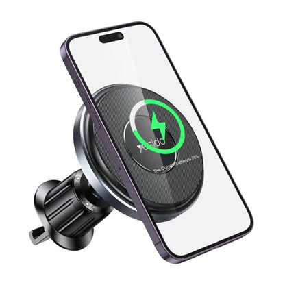 Yesido C190 15W Magsafe Magnetic Car Air Vent Wireless Charger(Black) - Wireless Charger Holders by Yesido | Online Shopping South Africa | PMC Jewellery