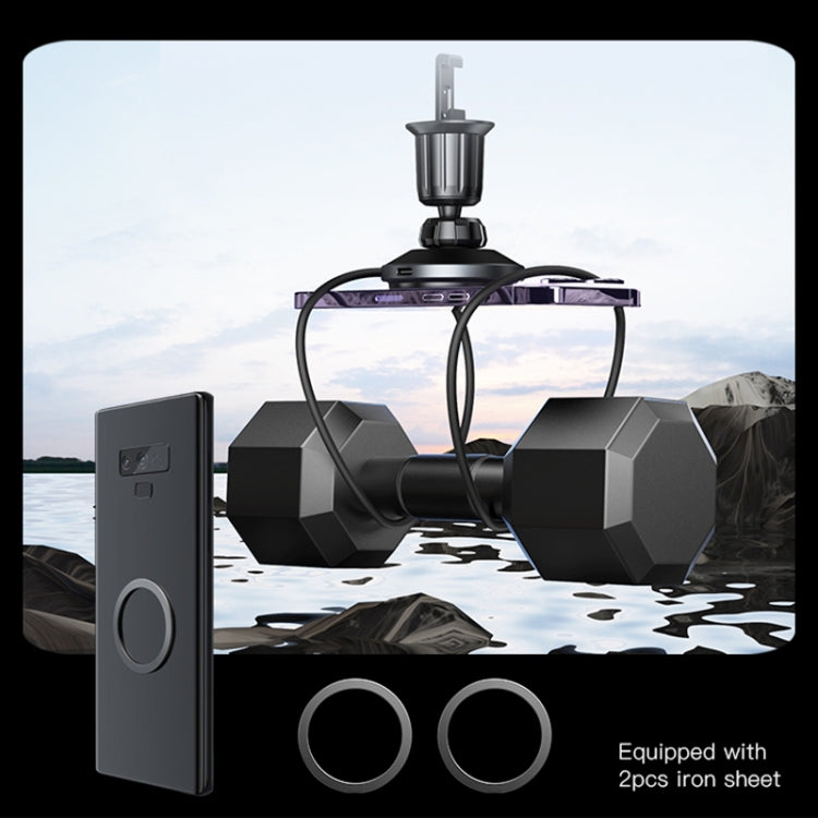 Yesido C190 15W Magsafe Magnetic Car Air Vent Wireless Charger(Black) - Wireless Charger Holders by Yesido | Online Shopping South Africa | PMC TechLife | Buy Now Pay Later Mobicred
