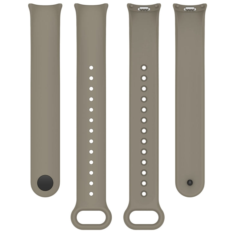 For Xiaomi Mi Band 8 Solid Color Stainless Steel Plug Replacement Watch Band (Space Grey) - Watch Bands by PMC Jewellery | Online Shopping South Africa | PMC Jewellery