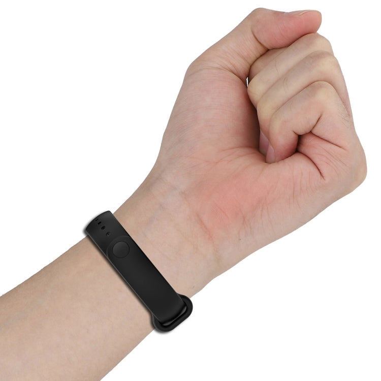 For Xiaomi Mi Band 8 Solid Color Stainless Steel Plug Replacement Watch Band (Light Pink) - Watch Bands by PMC TechLife | Online Shopping South Africa | PMC TechLife