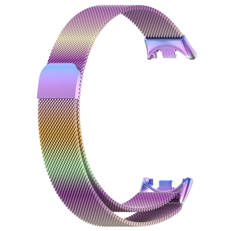 For Xiaomi Mi Band 8 Milanese Metal Watch Band(Colorful) - Smart Wear by PMC TechLife | Online Shopping South Africa | PMC TechLife
