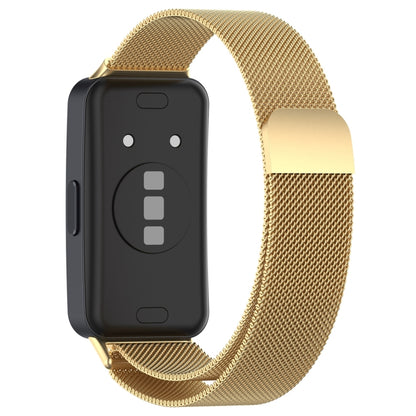 For Huawei Band 8 Milanese Metal Watch Band(Gold) - Smart Wear by PMC Jewellery | Online Shopping South Africa | PMC Jewellery