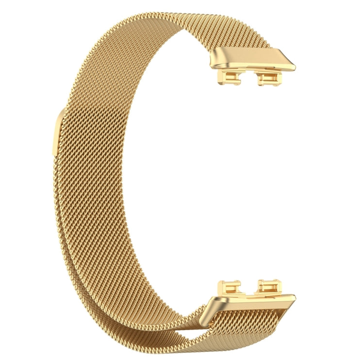 For Huawei Band 8 Milanese Metal Watch Band(Gold) - Smart Wear by PMC Jewellery | Online Shopping South Africa | PMC Jewellery