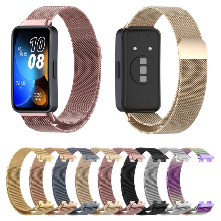 For Huawei Band 10 / 9 / 8 Milanese Metal Watch Band(Rose Gold) - free shipping - PMC TechLife - Order now!