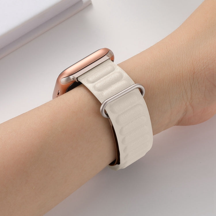 Magnetic Reverse Buckle Watch Band For Apple Watch Series 8&7 45mm(Starlight) - Smart Wear by PMC TechLife | Online Shopping South Africa | PMC TechLife
