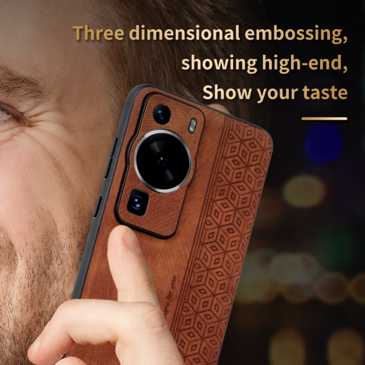 For Huawei P60 / P60 Pro AZNS 3D Embossed Skin Feel Phone Case(Purple) - free shipping - PMC TechLife - Order now!