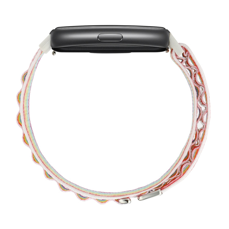For Huawei Band 7 Loop Nylon Watch Band(Pink) - Smart Wear by PMC TechLife | Online Shopping South Africa | PMC TechLife