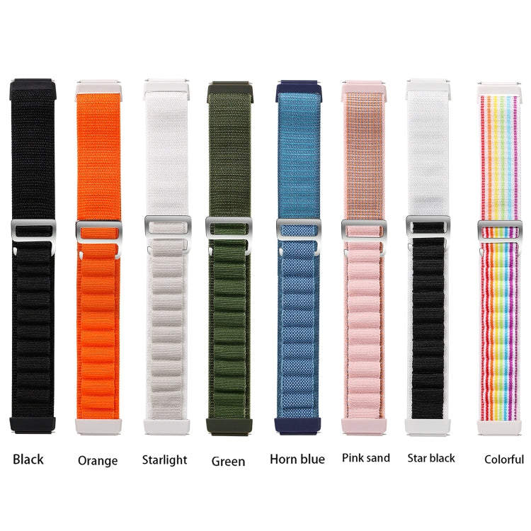 For Huawei Band 7 Loop Nylon Watch Band(Green) - Smart Wear by PMC TechLife | Online Shopping South Africa | PMC TechLife
