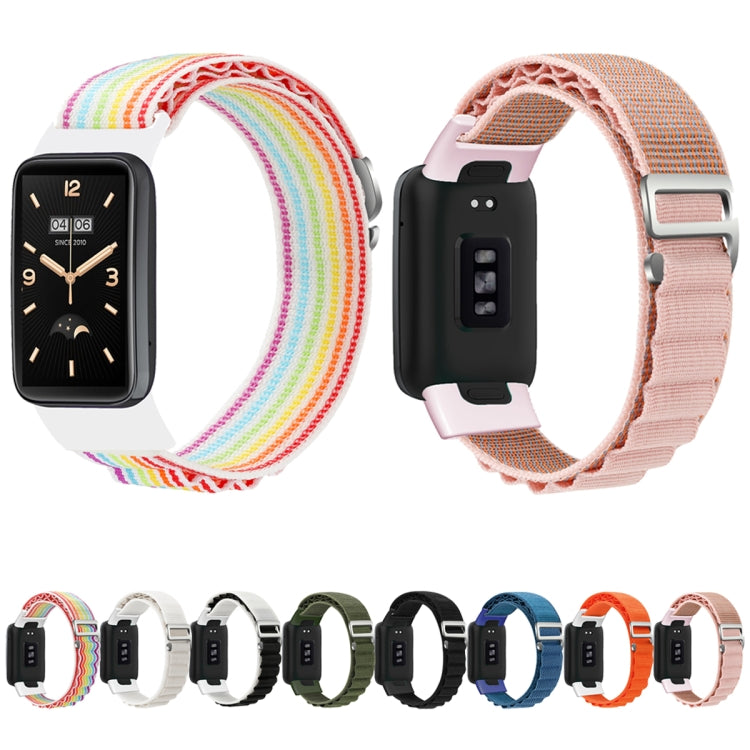 For Xiaomi Mi Band 7 Pro Loop Nylon Watch Band(Pink) - Smart Wear by PMC TechLife | Online Shopping South Africa | PMC TechLife