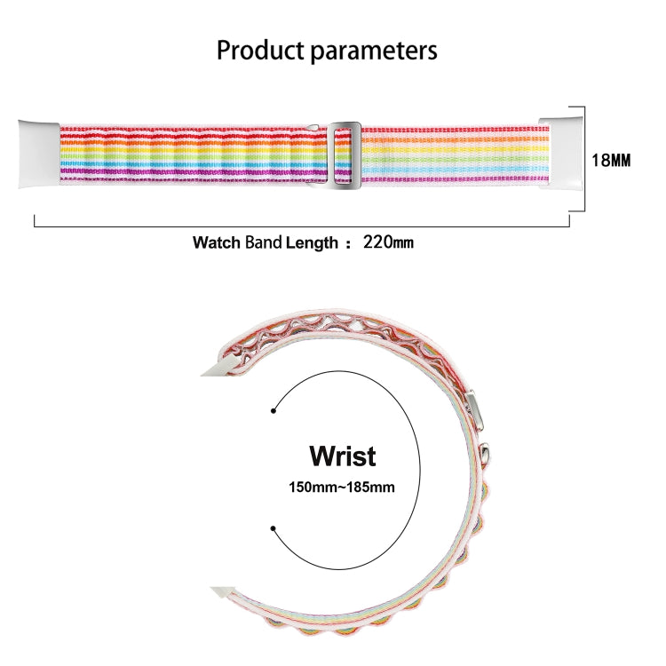For Xiaomi Mi Band 7 Pro Loop Nylon Watch Band(Black) - Smart Wear by PMC TechLife | Online Shopping South Africa | PMC TechLife