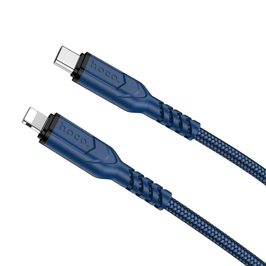 hoco X59 Victory PD 20W USB-C / Type-C to 8 Pin Charging Data Dable, Length:1m(Blue) - 2 in 1 Cable by hoco | Online Shopping South Africa | PMC Jewellery