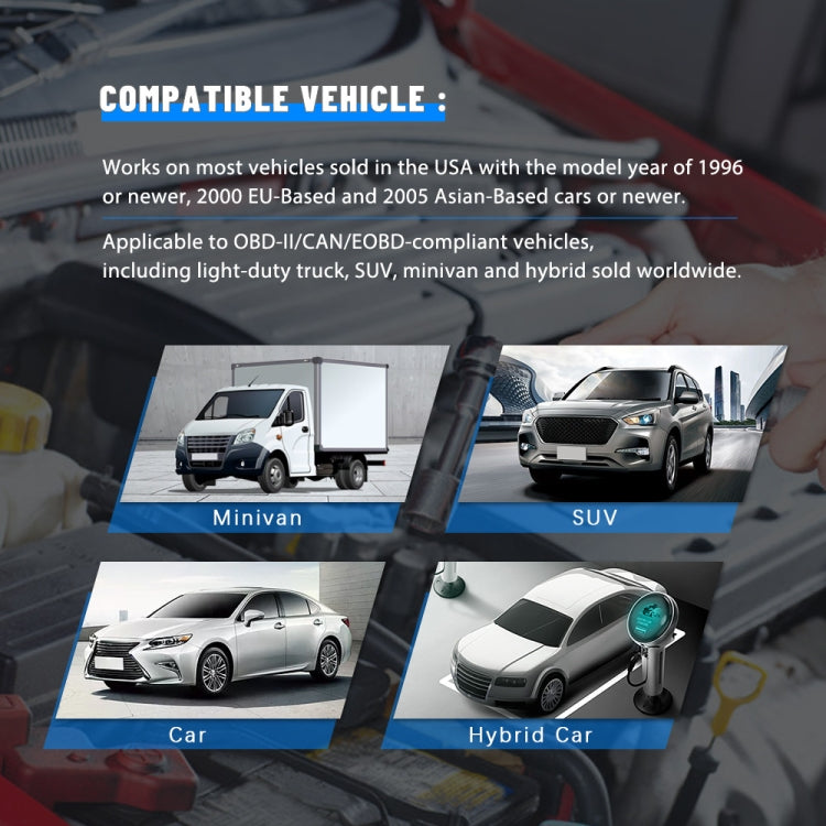 Vgate VR800 Car Code Reader OBD2 Diagnostic Scanner - free shipping - PMC TechLife - Order now!