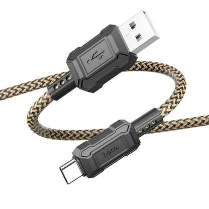 hoco X94 Leader 3A USB to USB-C / Type-C Charging Data Dable, Length:1m(Black) - USB-C & Type-C Cable by hoco | Online Shopping South Africa | PMC Jewellery