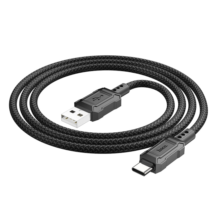 hoco X94 Leader 3A USB to USB-C / Type-C Charging Data Dable, Length:1m(Black) - USB-C & Type-C Cable by hoco | Online Shopping South Africa | PMC Jewellery