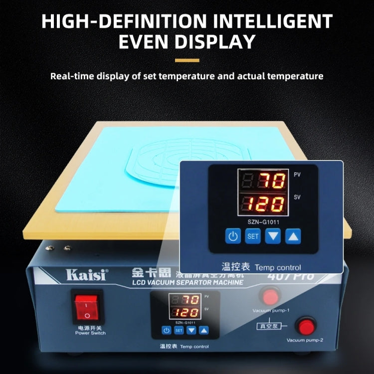 Kaisi 407 Pro 17 inch Dual Vacuum Pump LCD Screen Separator Machine(AU Plug) - free shipping - PMC TechLife - Order now!