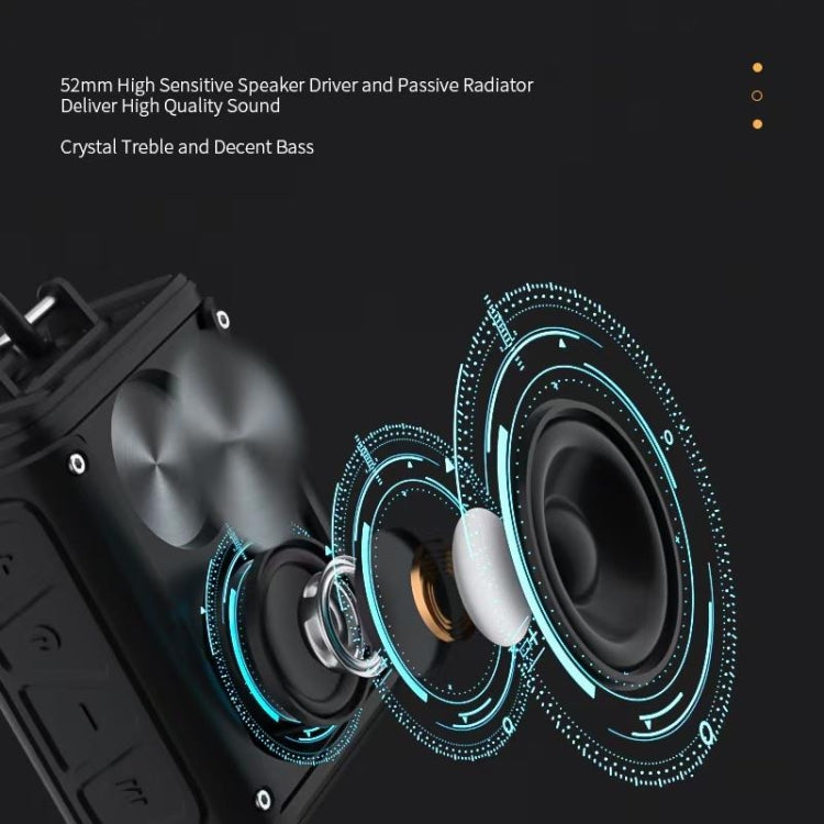New Rixing NR109 TF FM Portable Bluetooth Stereo Surround(Blue) - Desktop Speaker by New Rixing | Online Shopping South Africa | PMC TechLife