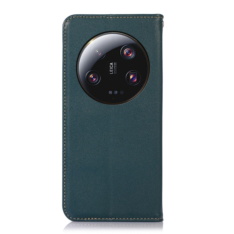 For Xiaomi 13 Ultra KHAZNEH Nappa Top Layer Cowhide Leather Phone Case(Green) - 13 Ultra Cases by PMC TechLife | Online Shopping South Africa | PMC TechLife