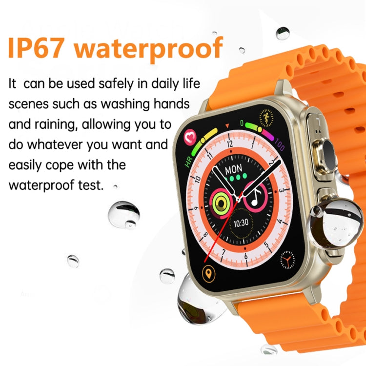 N22 2 in 1 1.96 inch HD Display Sport Bluetooth Call Earphone Smart Watch(Green) - Smart Wear by PMC TechLife | Online Shopping South Africa | PMC TechLife