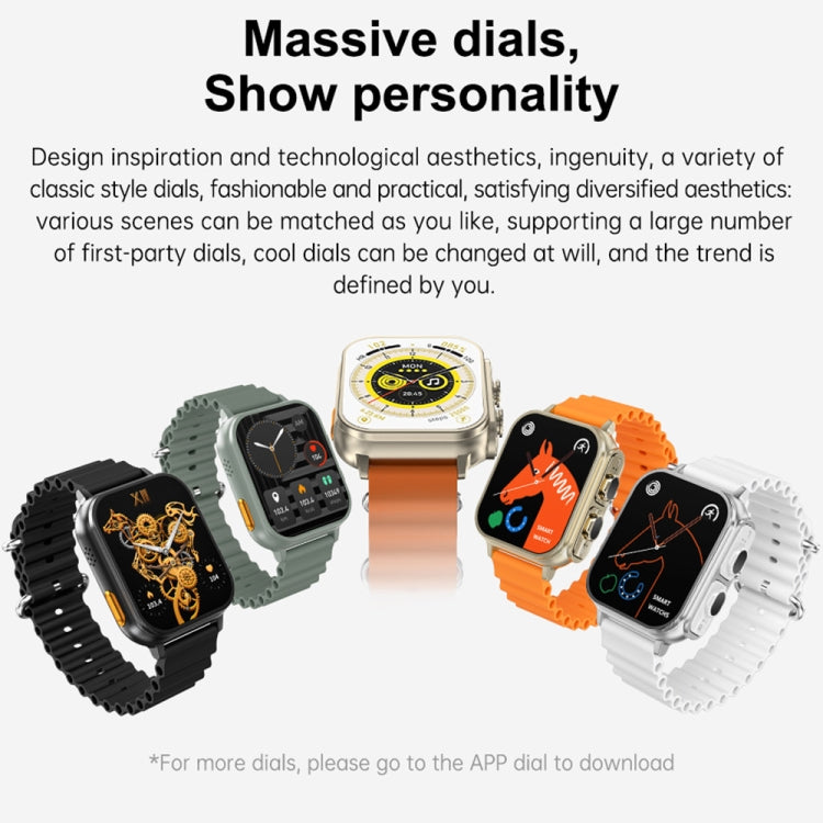 N22 2 in 1 1.96 inch HD Display Sport Bluetooth Call Earphone Smart Watch(Green) - Smart Wear by PMC TechLife | Online Shopping South Africa | PMC TechLife