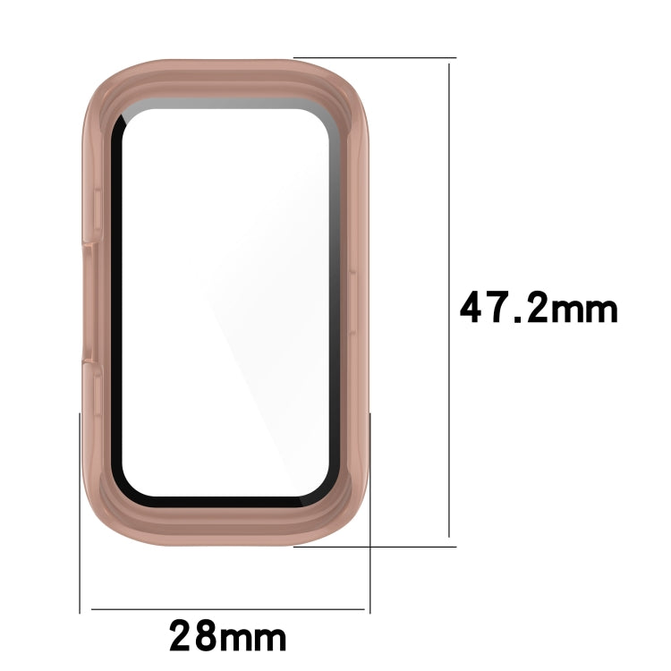 For Keep Band B3 PC + Tempered Glass Film Integrated Watch Protective Case(Pine Green) - Smart Wear by PMC TechLife | Online Shopping South Africa | PMC TechLife