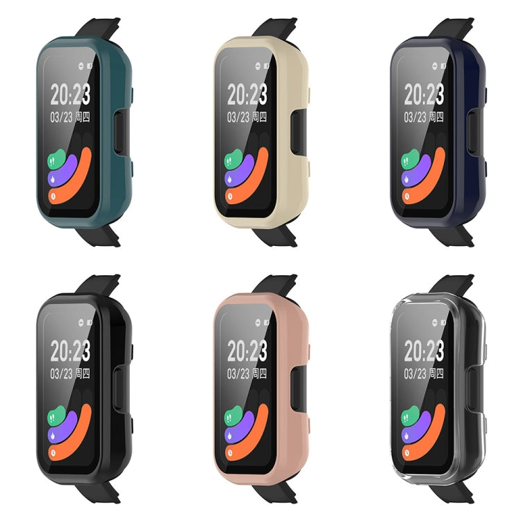 For Keep Band B3 PC + Tempered Glass Film Integrated Watch Protective Case(Black) - Smart Wear by PMC TechLife | Online Shopping South Africa | PMC TechLife
