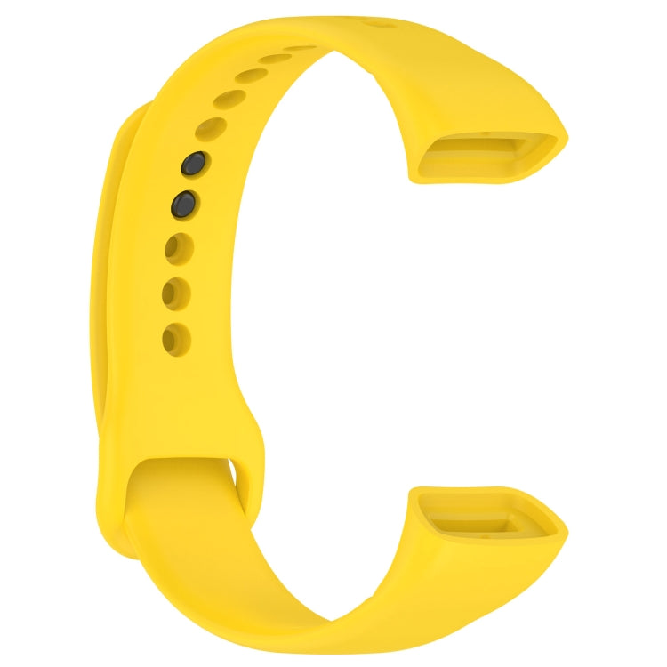For Mambo Band 5 / 5S Solid Color Silicone Replacement Watch Band(Yellow) - Smart Wear by PMC Jewellery | Online Shopping South Africa | PMC Jewellery