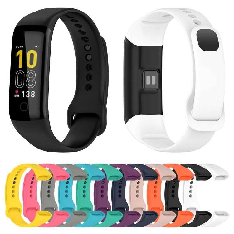 For Mambo Band 5 / 5S Solid Color Silicone Replacement Watch Band(Black) - Smart Wear by PMC TechLife | Online Shopping South Africa | PMC TechLife