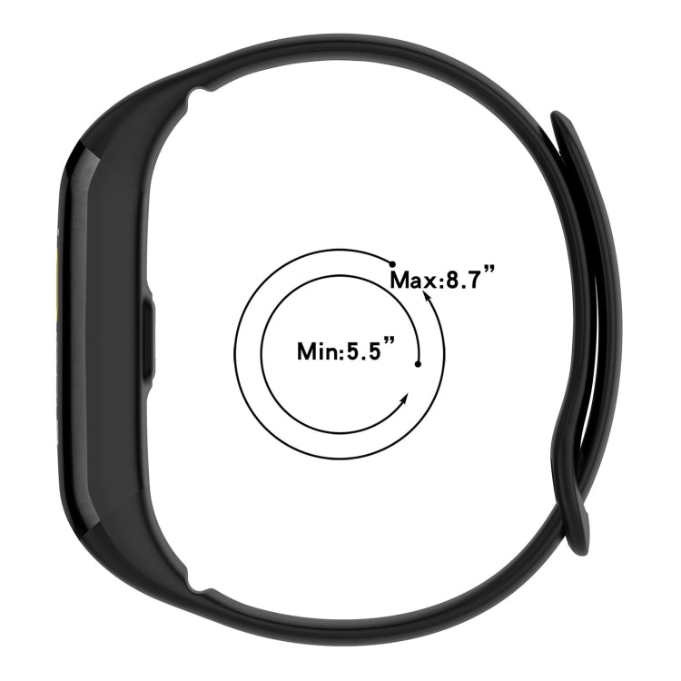 For Mambo Band 5 / 5S Solid Color Silicone Replacement Watch Band(Yellow) - Smart Wear by PMC TechLife | Online Shopping South Africa | PMC TechLife