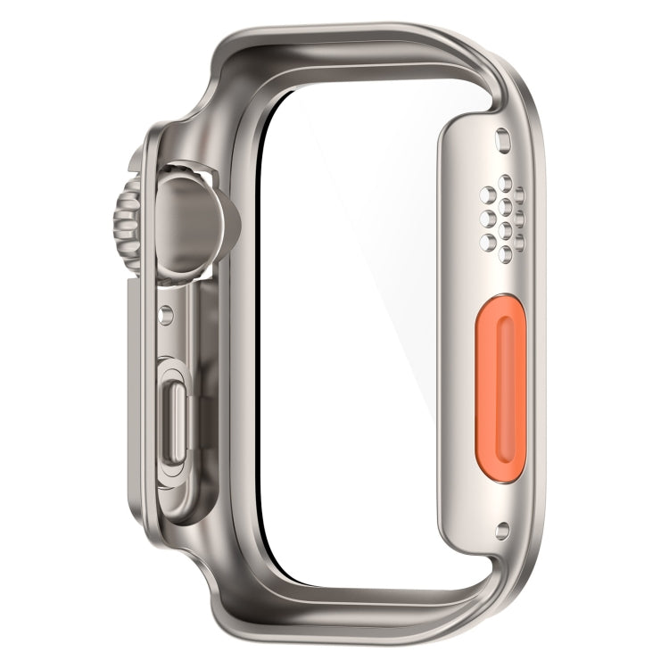 For Apple Watch Series SE 2 / 6 / SE / 5 / 4 40mm Tempered Film + PC Integrated Watch Protective Case(Starlight Color) -  by PMC TechLife | Online Shopping South Africa | PMC TechLife