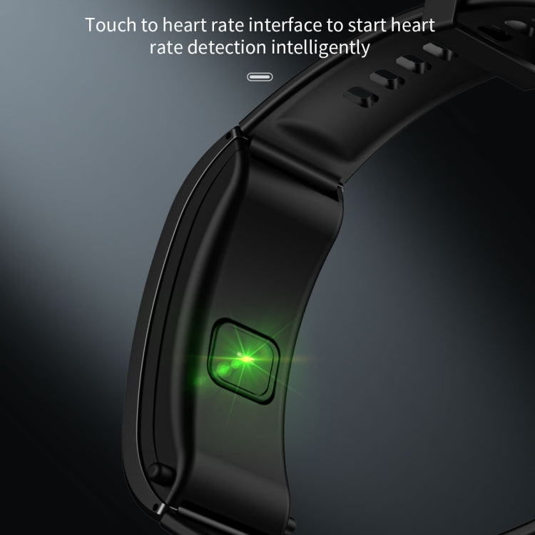 B7 Bluetooth Earphone Smart Bracelet, Support Sleep Monitoring / Blood Oxygen Monitoring / Heart Rate Monitoring(Black + Black Leather Belt) - Smart Wristbands by PMC TechLife | Online Shopping South Africa | PMC TechLife