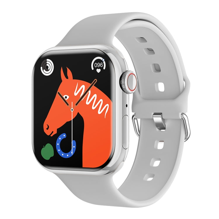 IW9 2.05 inch Square Screen Smart Watch Supports Bluetooth Calls/Blood Oxygen Monitoring(Silver) -  by PMC TechLife | Online Shopping South Africa | PMC TechLife