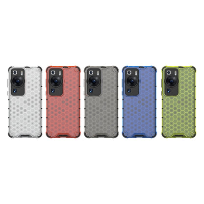 For Huawei P60 / P60 Pro Honeycomb Phone Case(Green) - Huawei Cases by PMC Jewellery | Online Shopping South Africa | PMC Jewellery