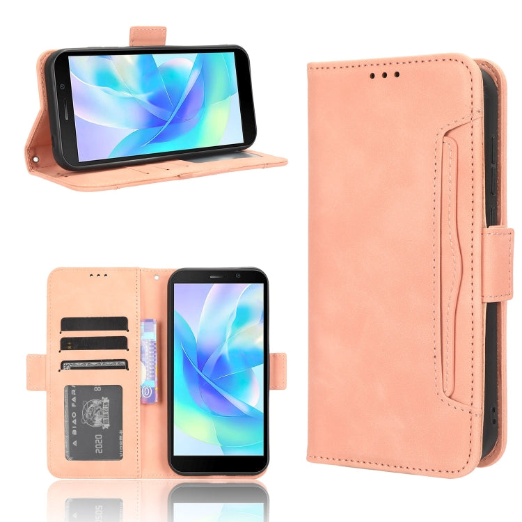 For Doogee X97 / X97 Pro Skin Feel Calf Texture Card Slots Leather Phone Case(Pink) - Doogee Cases by PMC Jewellery | Online Shopping South Africa | PMC Jewellery