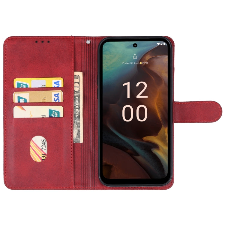 For Nokia XR21 Leather Phone Case(Red) - Nokia Cases by PMC Jewellery | Online Shopping South Africa | PMC Jewellery