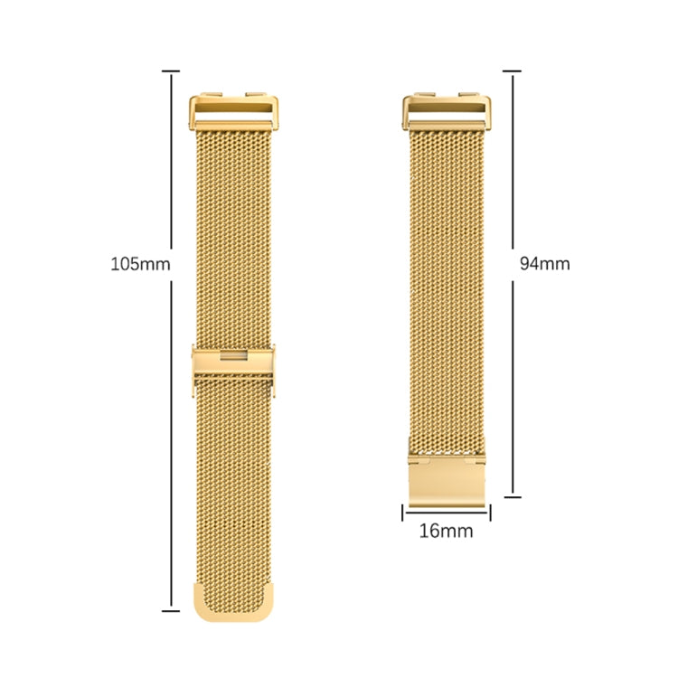 For Huawei Band 8 16mm Milan Stainless Steel Metal Mesh Watch Band(Silver) - Watch Bands by PMC TechLife | Online Shopping South Africa | PMC TechLife