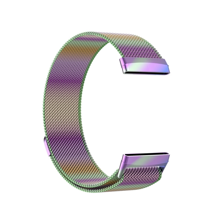 For Fitbit Versa 4 Milanese Magnetic Metal Weave Watchband, Small Size(Colorful) - Watch Bands by PMC TechLife | Online Shopping South Africa | PMC TechLife