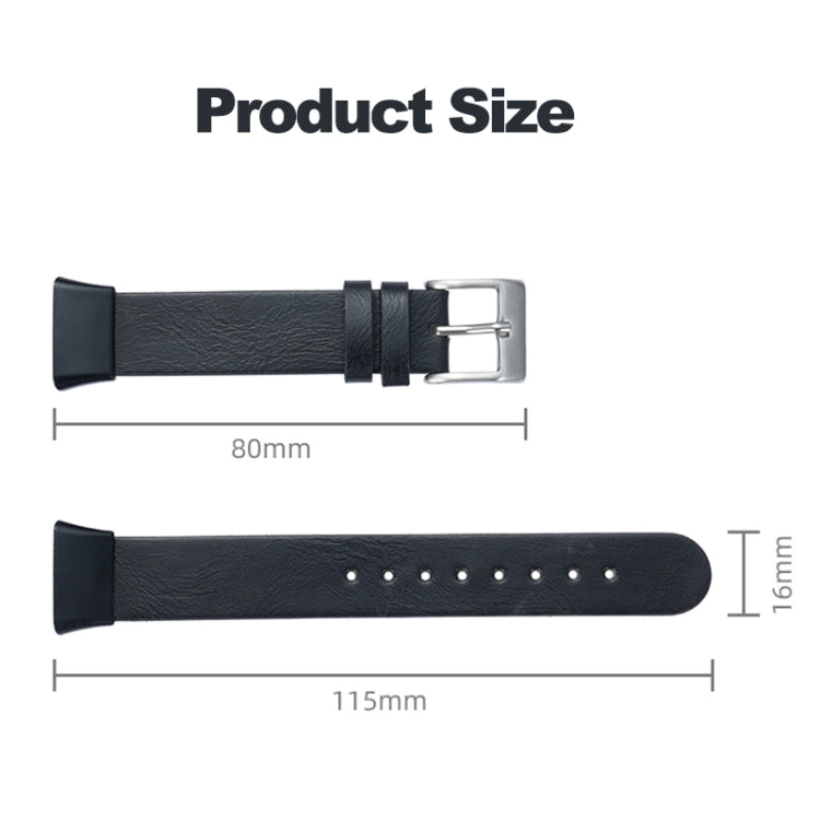 For Xiaomi Mi Band 7 Pro Leather Texture Replacement Watch Band(Red) - Watch Bands by PMC TechLife | Online Shopping South Africa | PMC TechLife