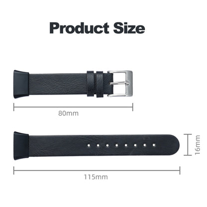 For Xiaomi Mi Band 7 Pro Leather Texture Replacement Watch Band(White) - Watch Bands by PMC Jewellery | Online Shopping South Africa | PMC Jewellery