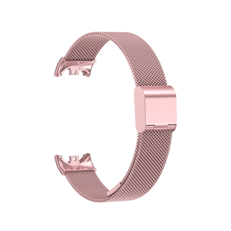 For Xiaomi Mi Band 8 Milanese Buckle Metal Watch Band(Rose Pink) -  by PMC Jewellery | Online Shopping South Africa | PMC Jewellery