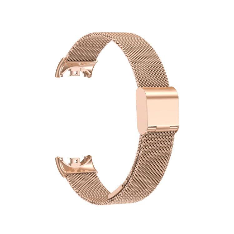 For Xiaomi Mi Band 8 Milanese Buckle Metal Watch Band(Rose Gold) -  by PMC TechLife | Online Shopping South Africa | PMC TechLife
