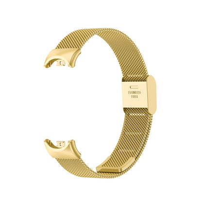 For Xiaomi Mi Band 8 Milanese Buckle Metal Watch Band(Gold) -  by PMC Jewellery | Online Shopping South Africa | PMC Jewellery