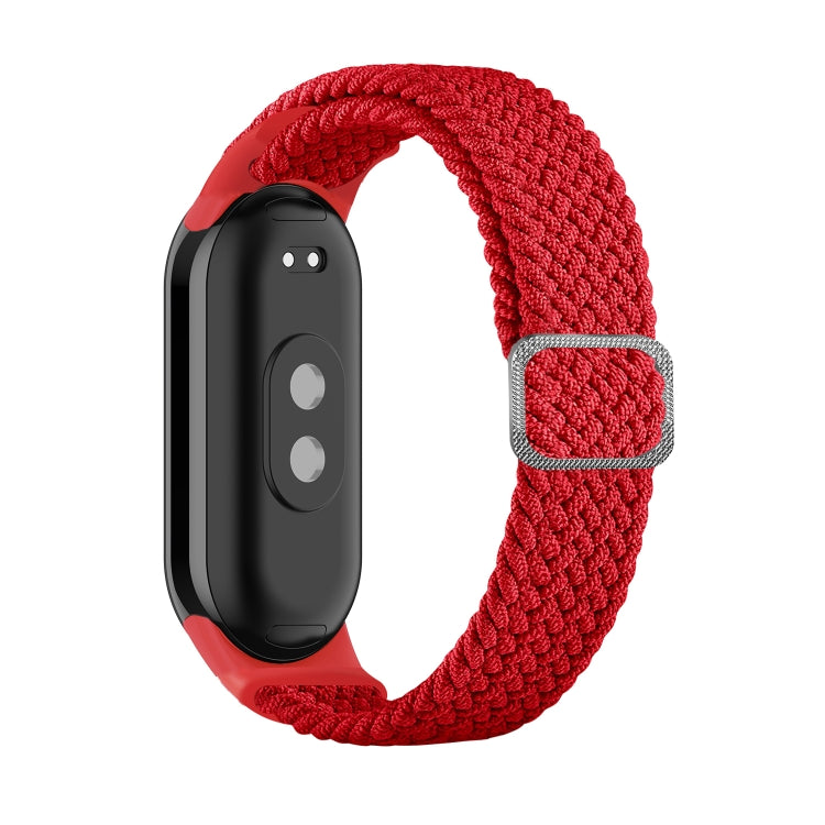 For Xiaomi Mi Band 8 Adjustable Nylon Braided Elasticity Watch Band(Red) -  by PMC Jewellery | Online Shopping South Africa | PMC Jewellery