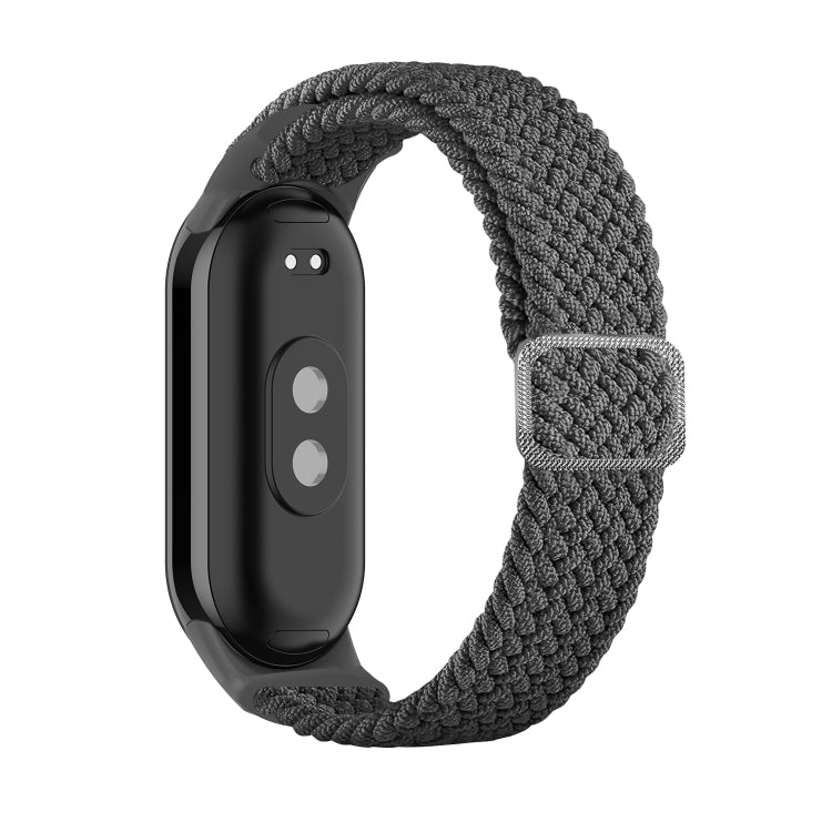 For Xiaomi Mi Band 8 Adjustable Nylon Braided Elasticity Watch Band(Grey) -  by PMC Jewellery | Online Shopping South Africa | PMC Jewellery