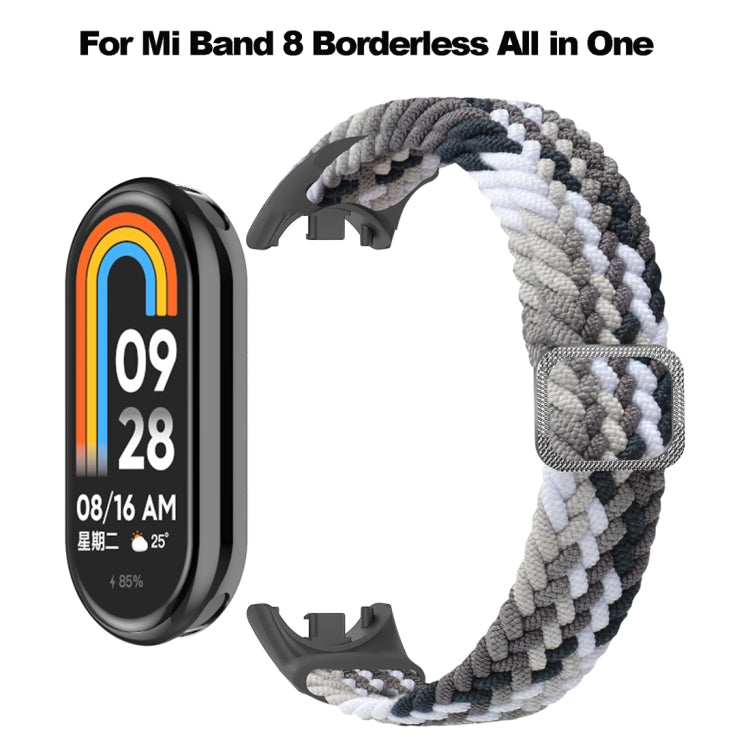 For Xiaomi Mi Band 8 Adjustable Nylon Braided Elasticity Watch Band(Colorful Green) -  by PMC TechLife | Online Shopping South Africa | PMC TechLife
