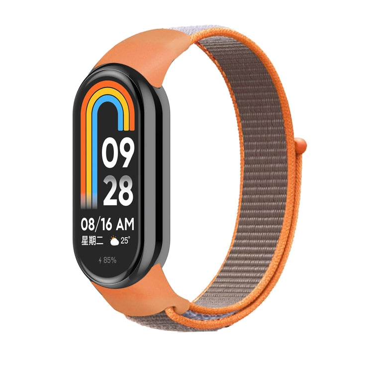 For Xiaomi Mi Band 8 Loop Nylon Replacement Watch Band(Orange) -  by PMC Jewellery | Online Shopping South Africa | PMC Jewellery